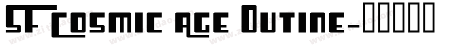 SF Cosmic Age Outine字体转换